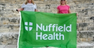 Sophie oates (left) and Liz MacLeod of Nuffield Health at Kourion