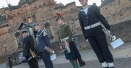 Beating the Retreat.
Edinburgh Castle 26 April 2014
Salute taken by Rt Hon Tricia Marwick MSP
Presiding Officer of the Scottish Parliament