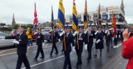 RBLS Colour Party crossing River Ness