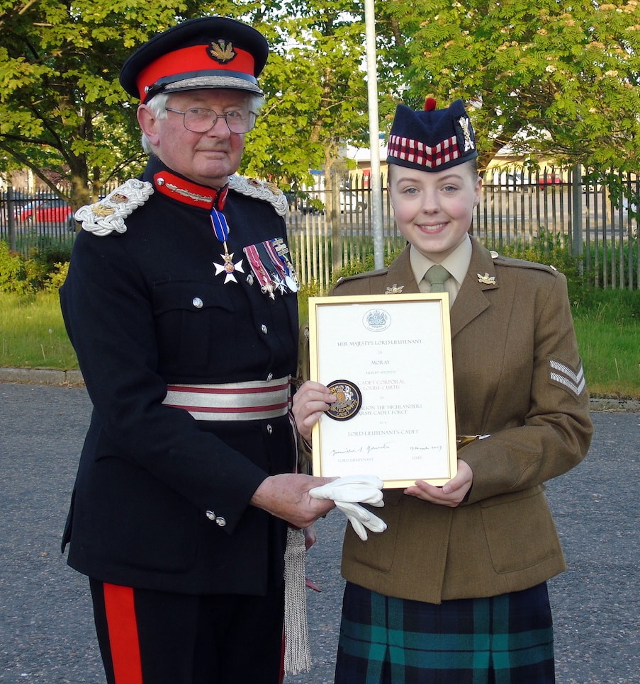 Louise appointed new Lord-Lieutenant’s Cadet - Highland Reserve Forces ...