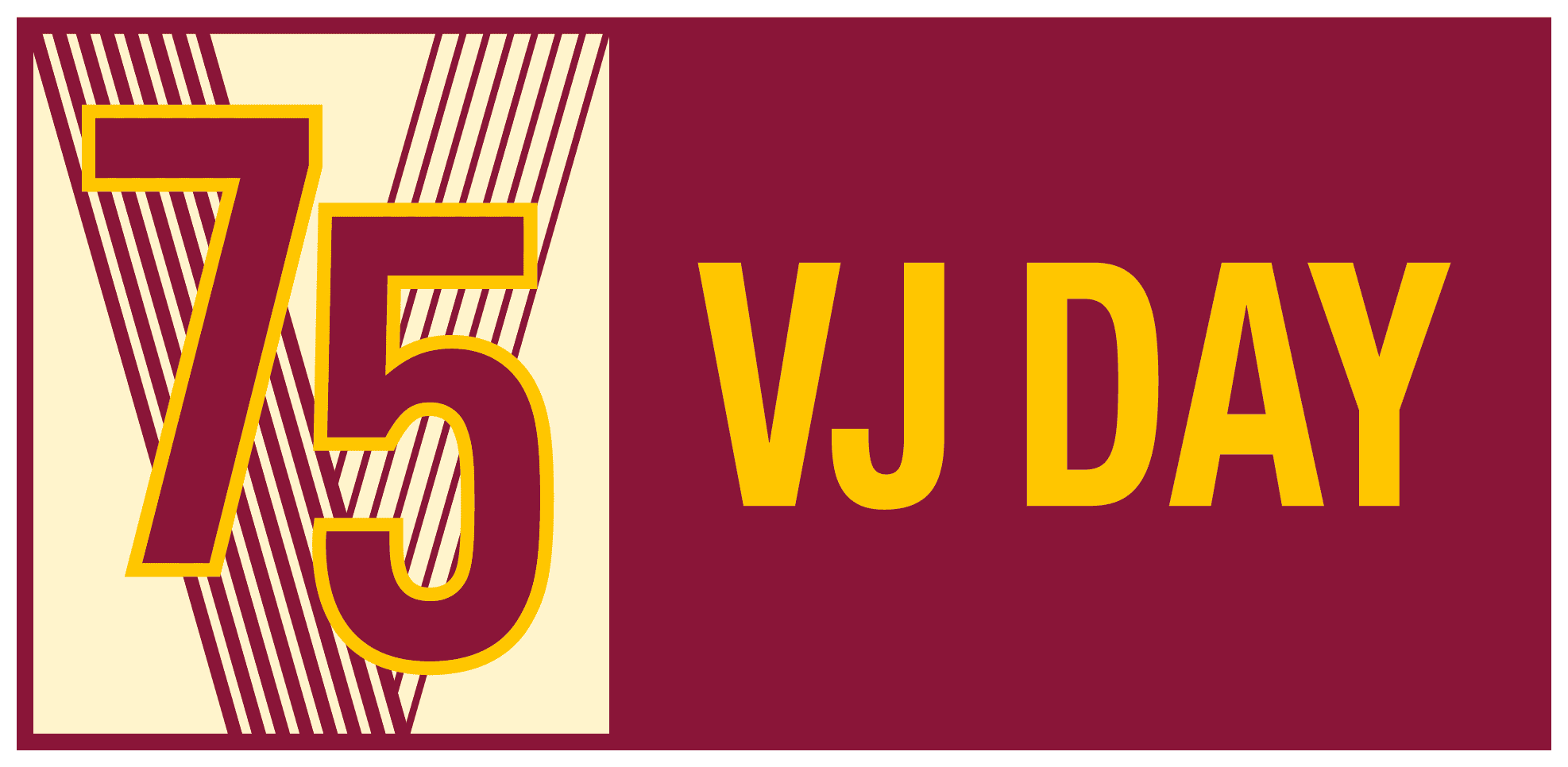 VJ Day 75 graphic