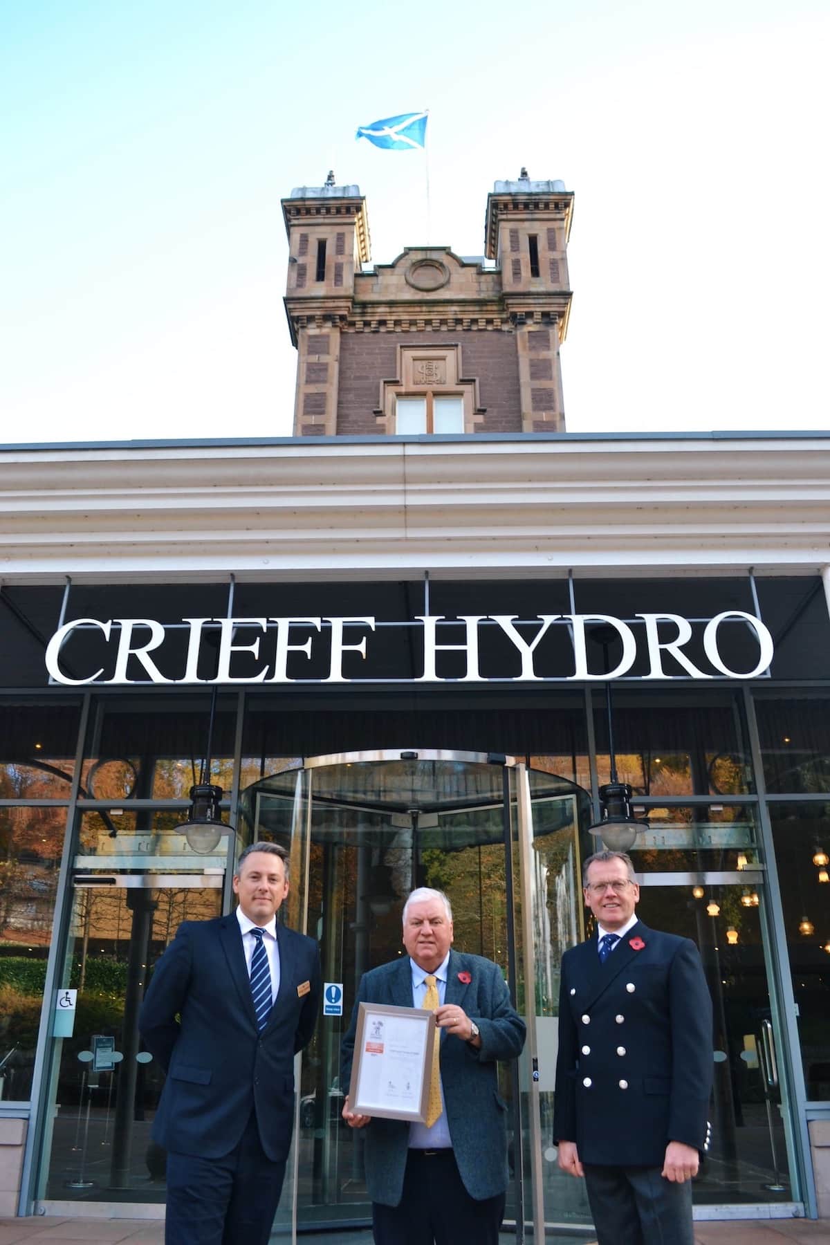 ERS Bronze presented to Crieff Hydro Family of Hotels.