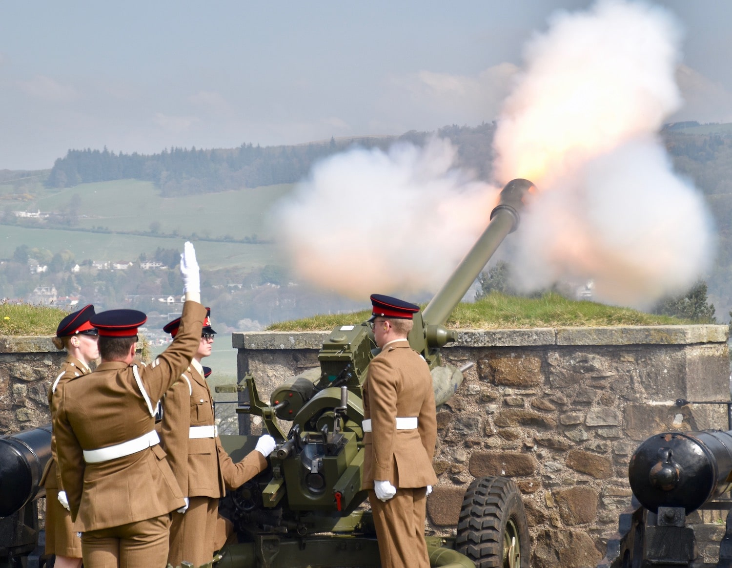 Gun Firing.