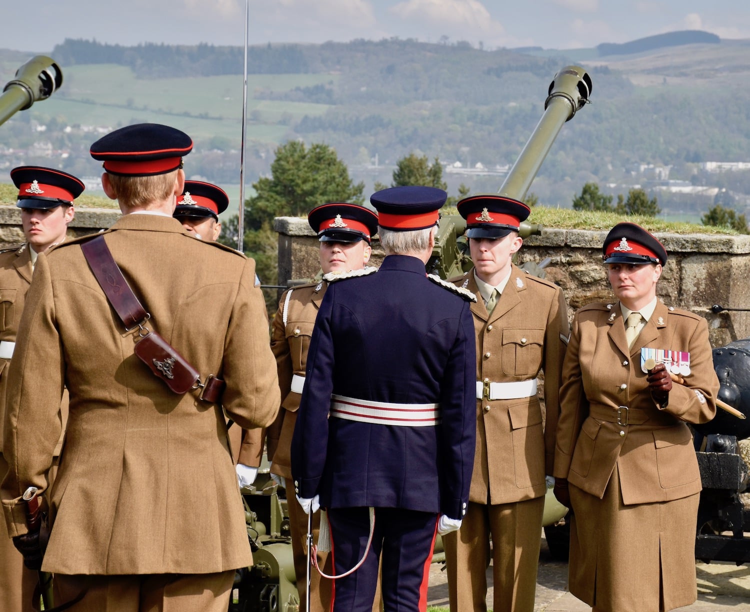 LL inspects the troops.