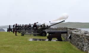 Shetland gun salute.