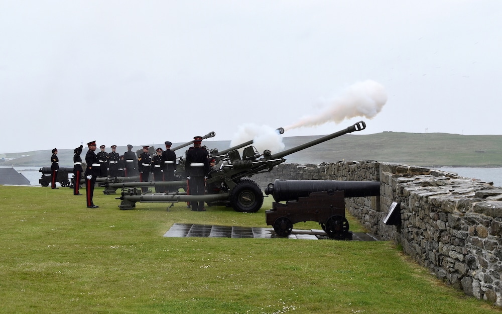 Shetland gun salute.