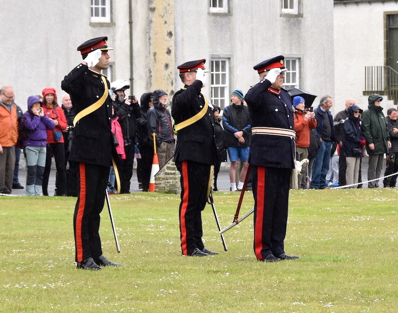 The Lord-Lieutenant takes the Salute.