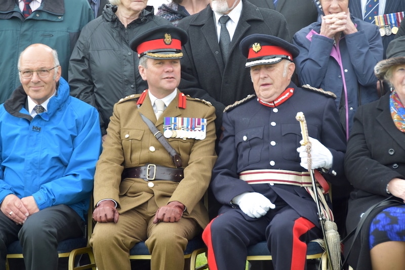 Brigadier Ben Wrench and Shetland Lord-Lieutenant Bobby Hunter.