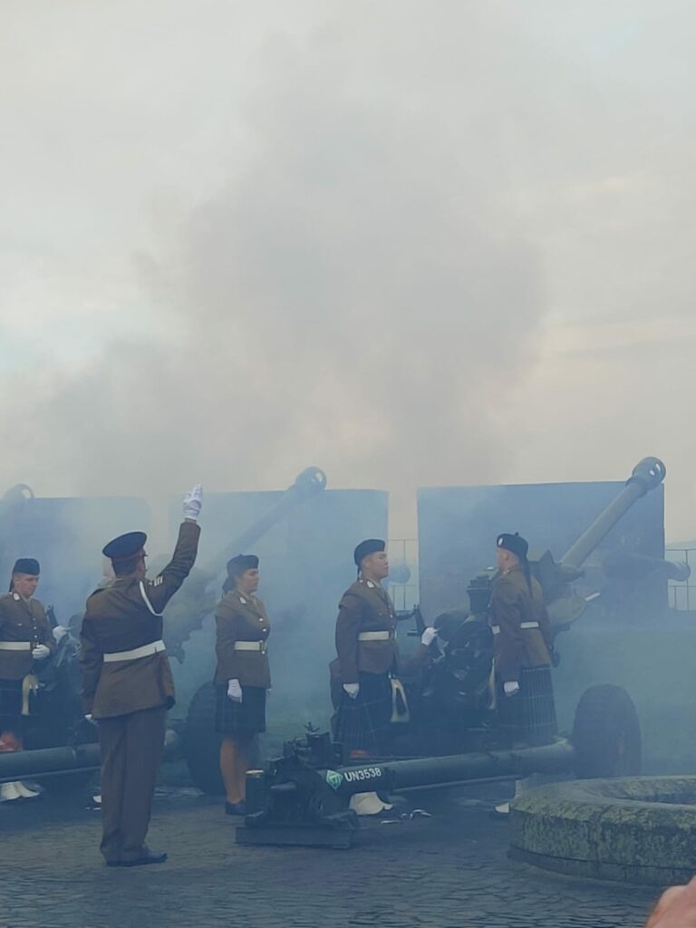 firing gun salute