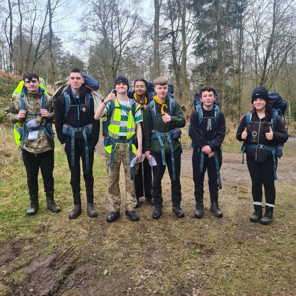 group of cadets outdoors