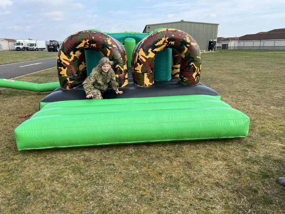 cadet on bouncy castle