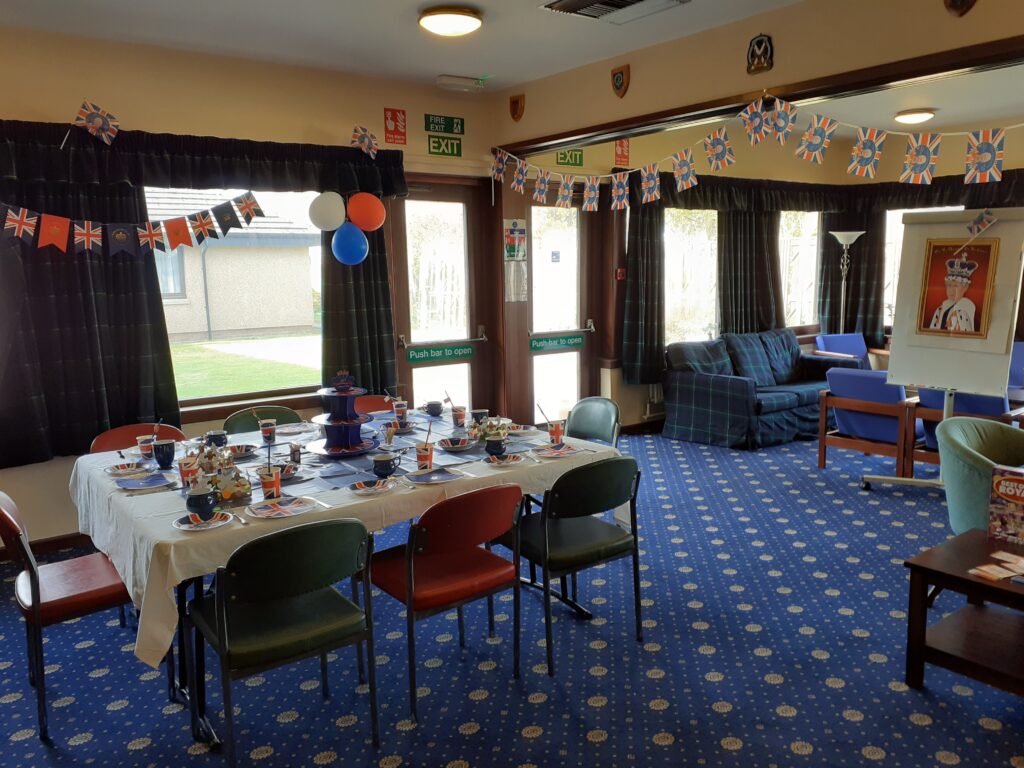 The decorated Officers' Mess