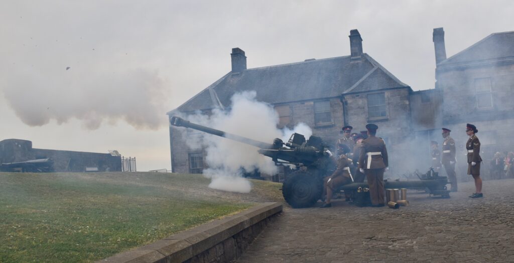 Firing the Salute.