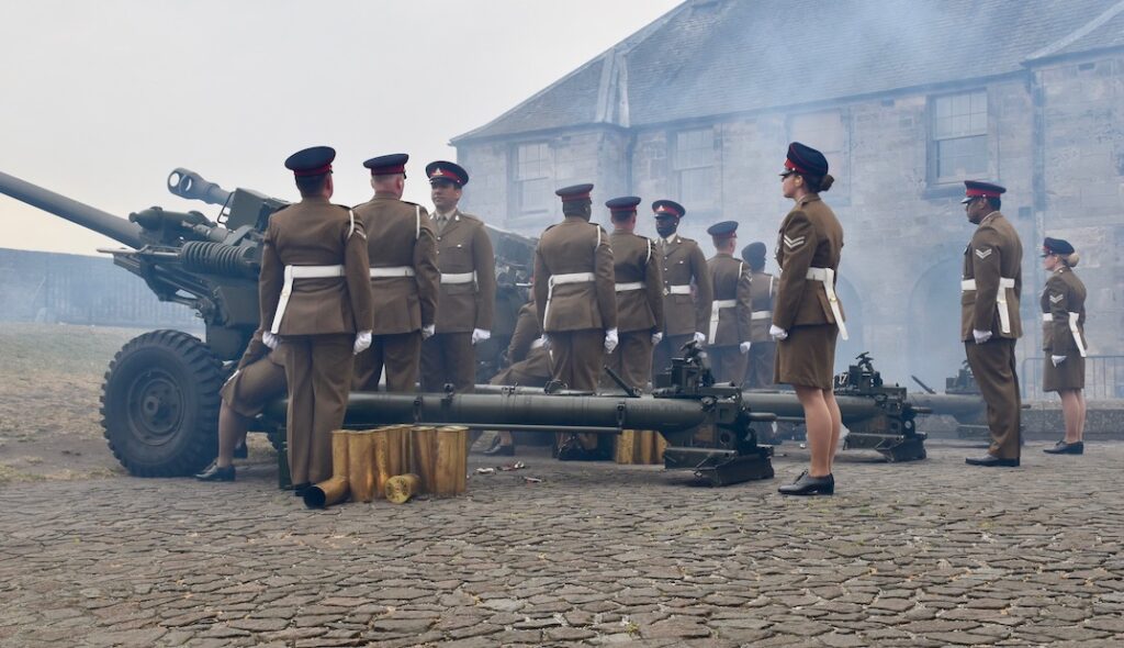 The Troop who fired the Royal Gun Salute at Stirling Castle.
