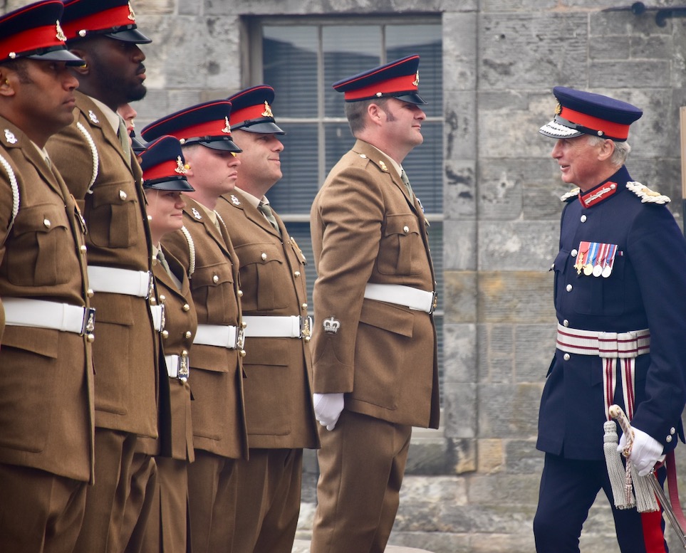 The Lord-Lieutenant inspects the Troop.