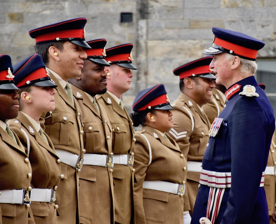 The Lord-Lieutenant inspects the Troop.