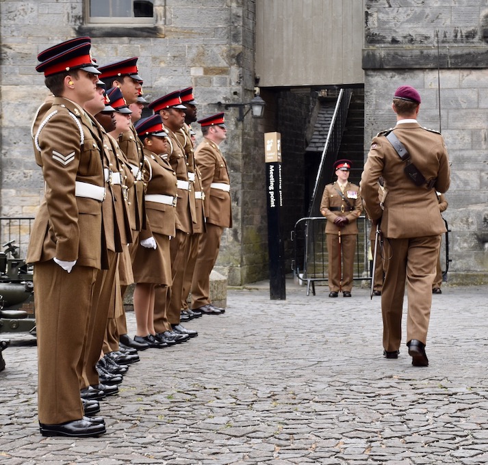 The Troop who fired the Royal Gun Salute at Stirling Castle.