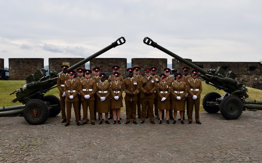 The Troop who fired the Royal Gun Salute at Stirling Castle.