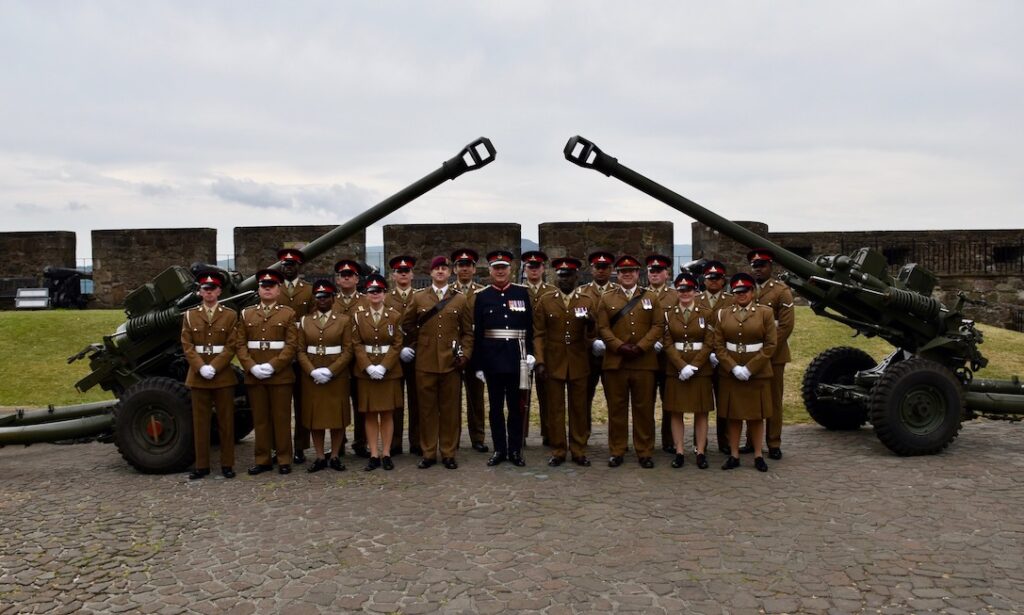 The Troop who fired the Royal Gun Salute at Stirling Castle.