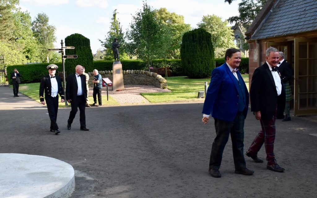 Guests arrive at The Black Watch Castle and Museum.