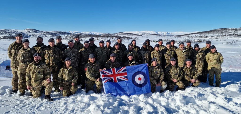 Group of RAF personnel in Norway.