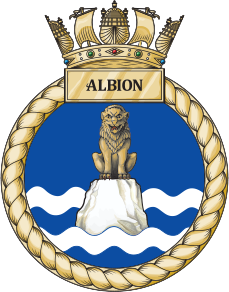 HMS Albion's badge