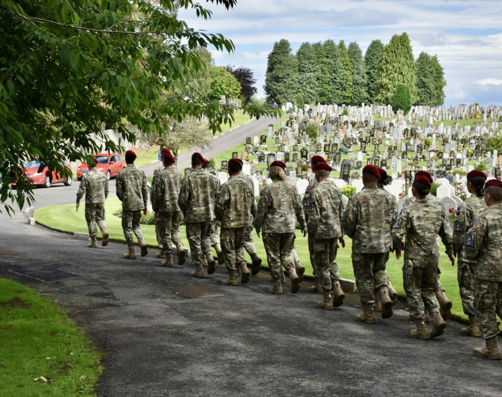Polish Cadets walking