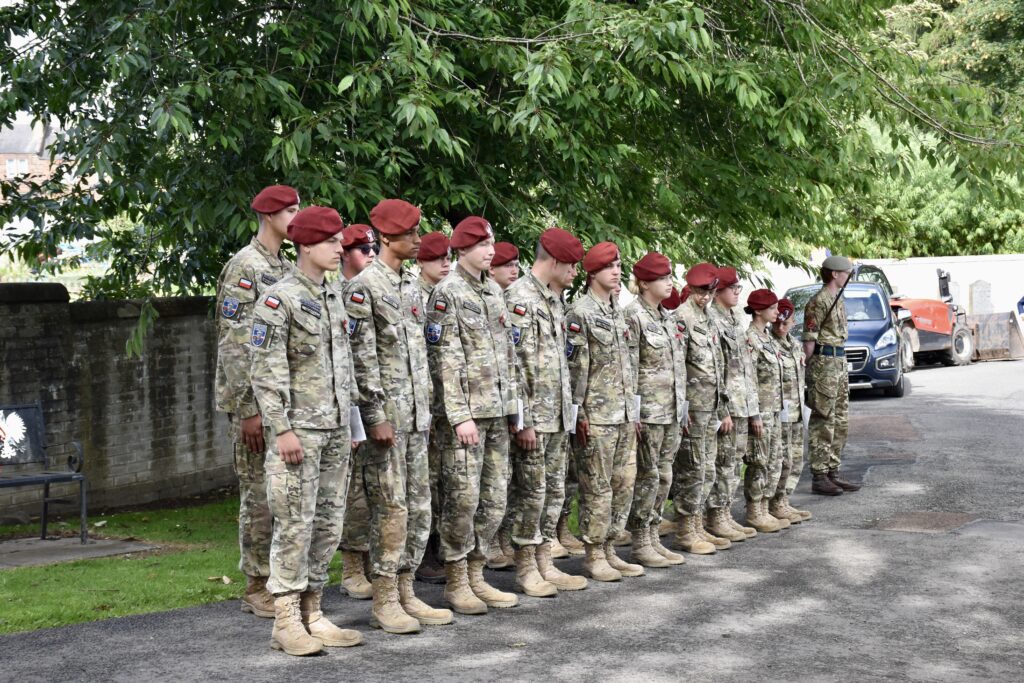 Group of cadets standing in two rows