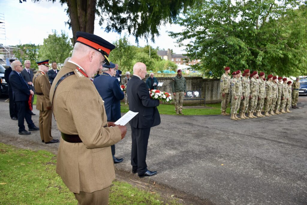 Local dignitaries and cadets