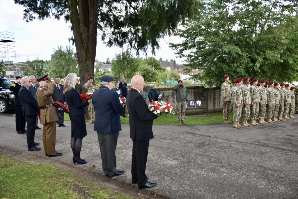Local dignitaries and cadets