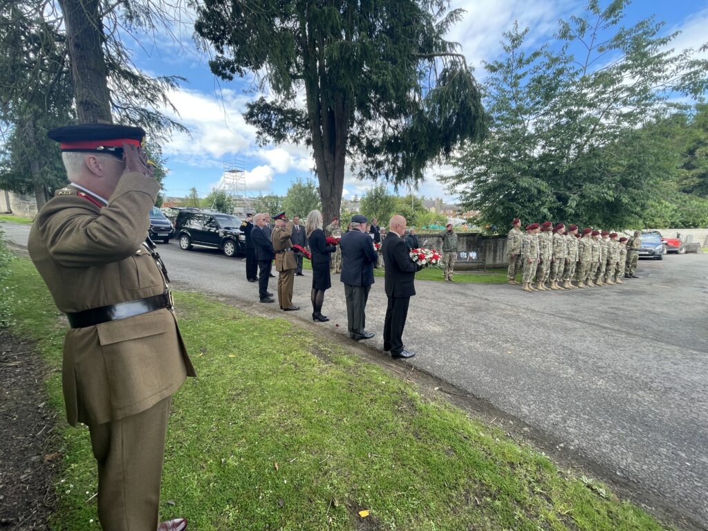Cadets, local dignitaries and guests
