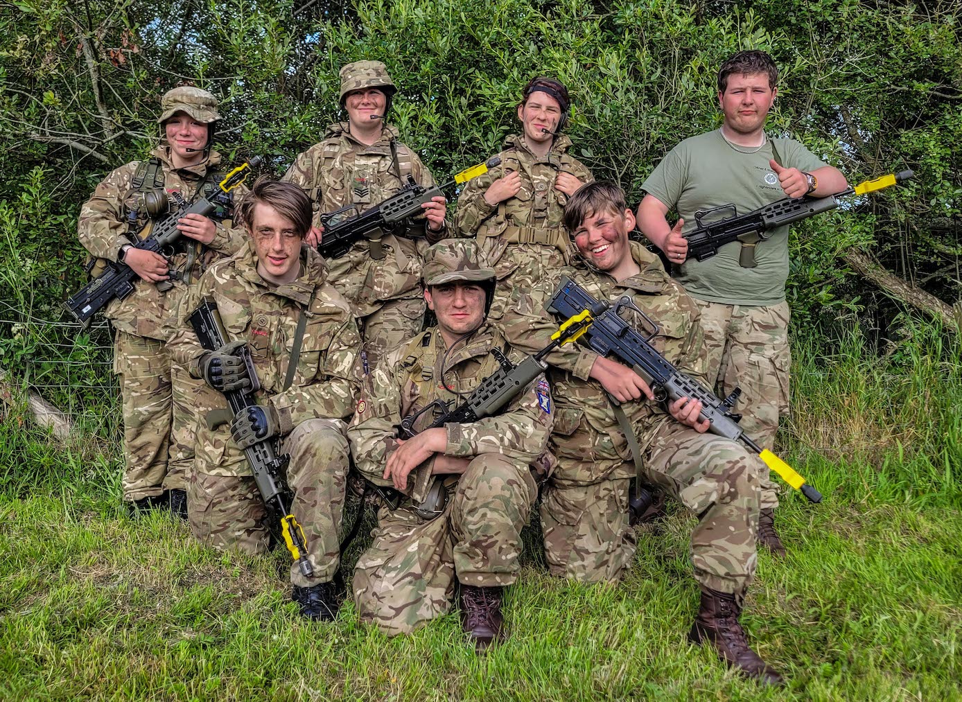 Orkney and Shetland cadets at camp - Highland Reserve Forces