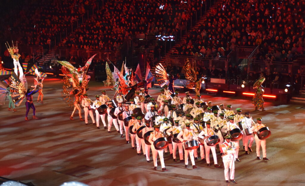 Performers at the Tattoo.
