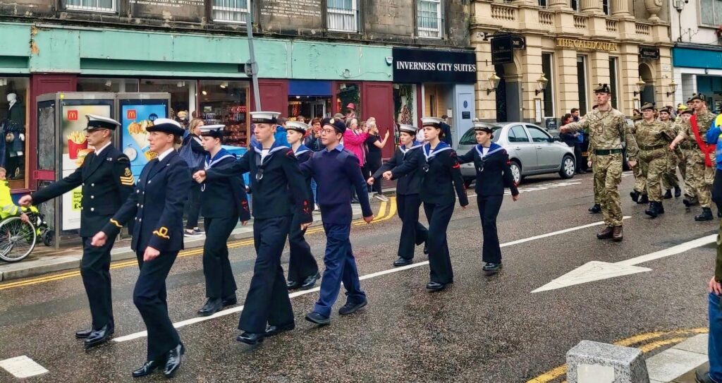 Sea Cadets during the Kirking of the Council parade.