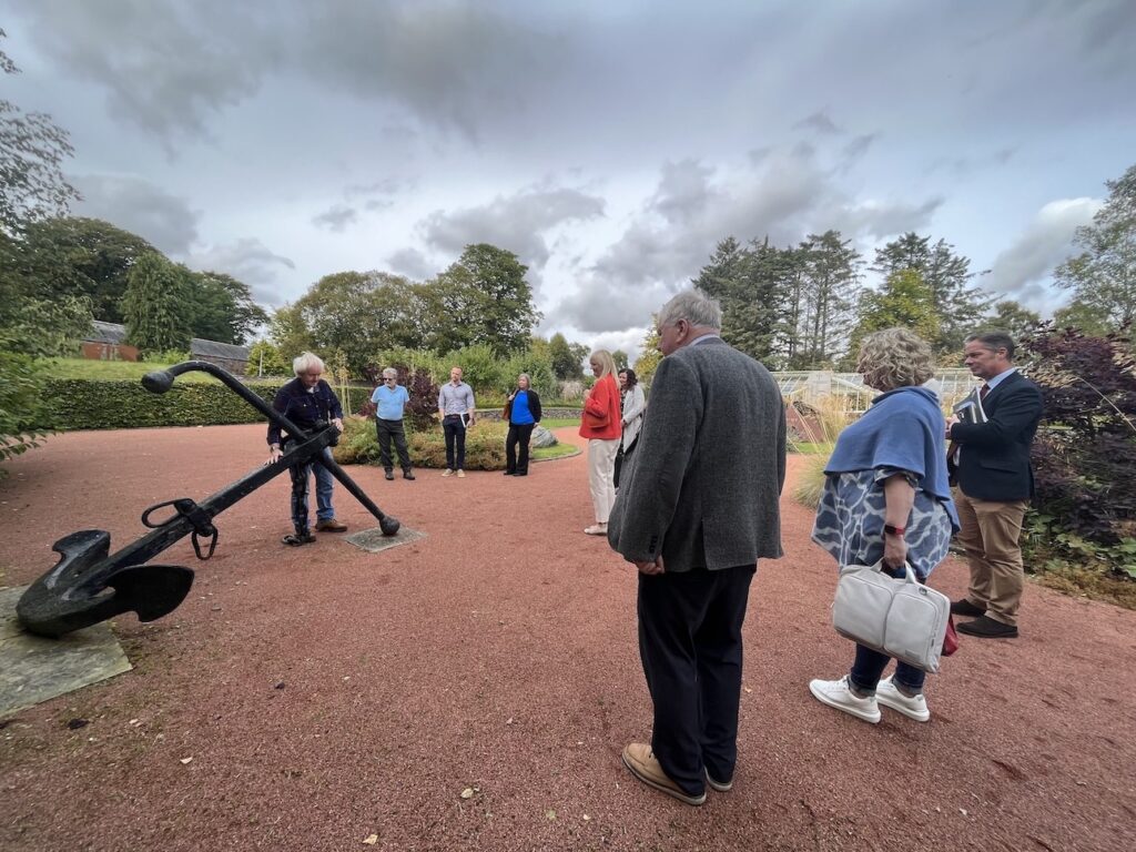 The RM Condor memorial garden anchor.