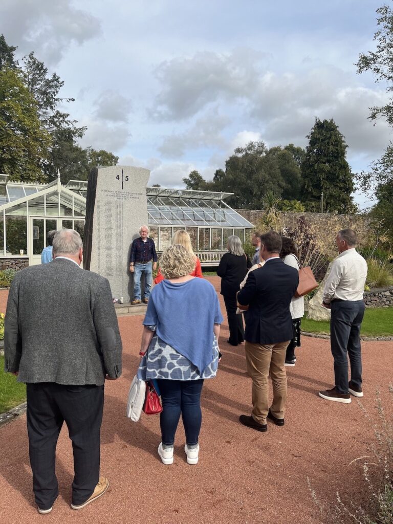 Members of the Highland Gold Network at the RM Condor memorial.