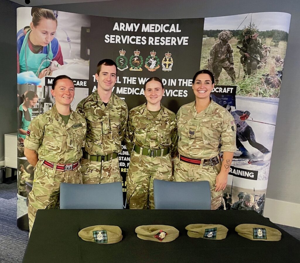 British Army Reservist medics.