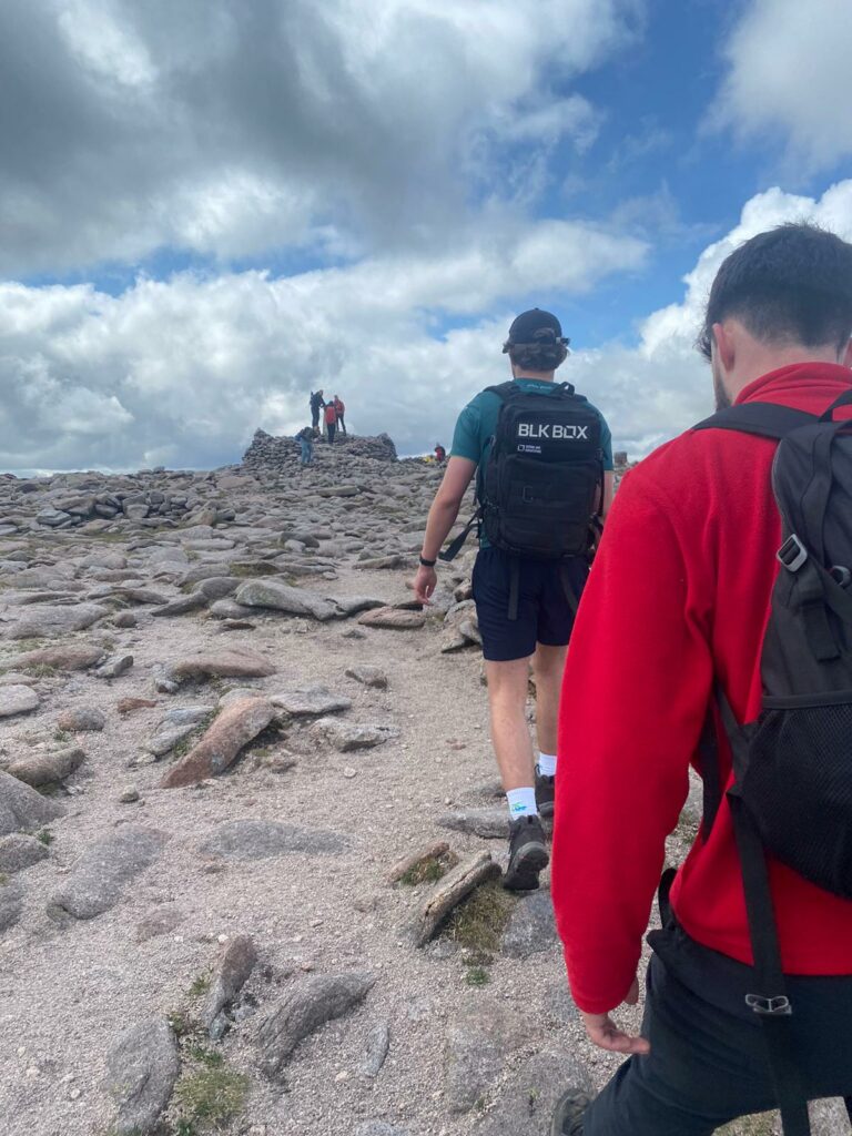 Bagging a Munro.