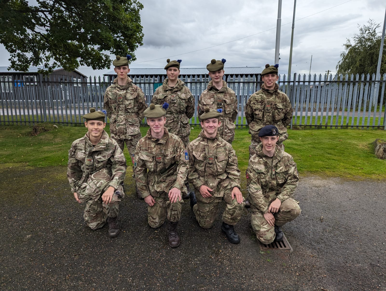 The 1 Highlanders military skills team.