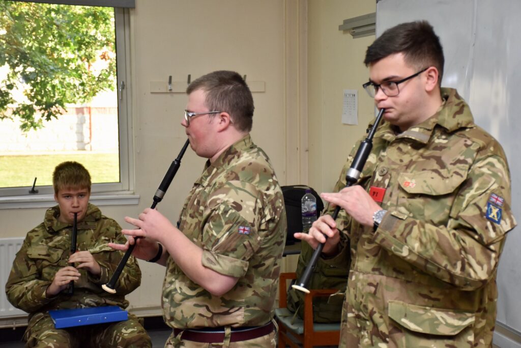 Chanter practice.