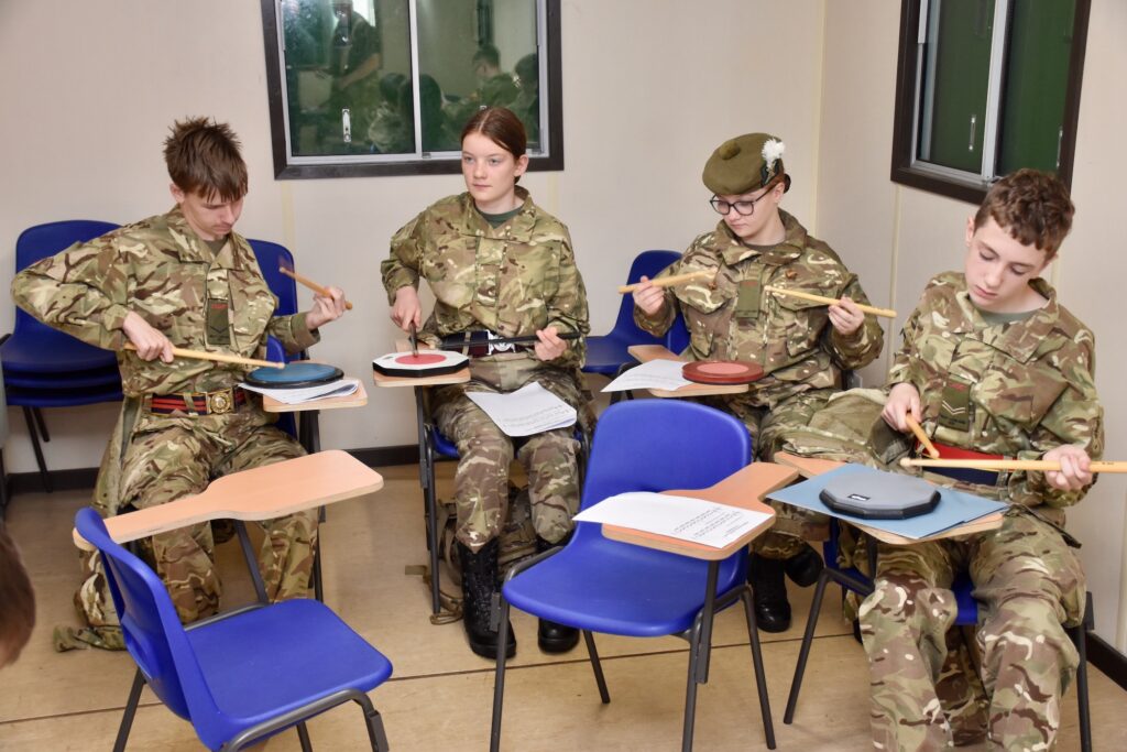 Drumming class.