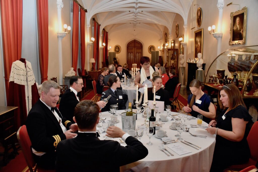 Guests in the Long Gallery.