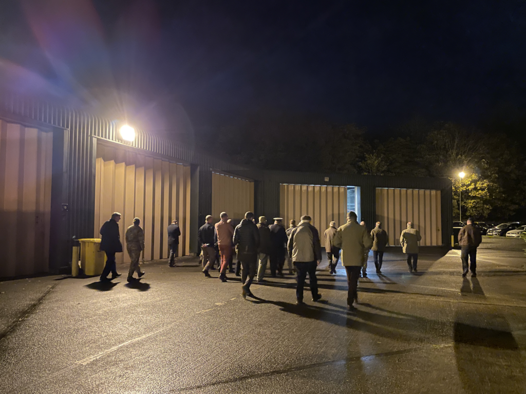 Eastern Area Meeting attendees walking outside