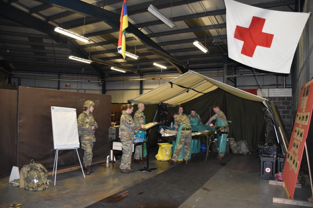 215 Multirole Regiment field hospital demonstration