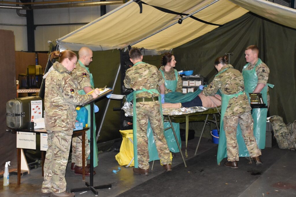 215 Multirole Regiment field hospital demonstration