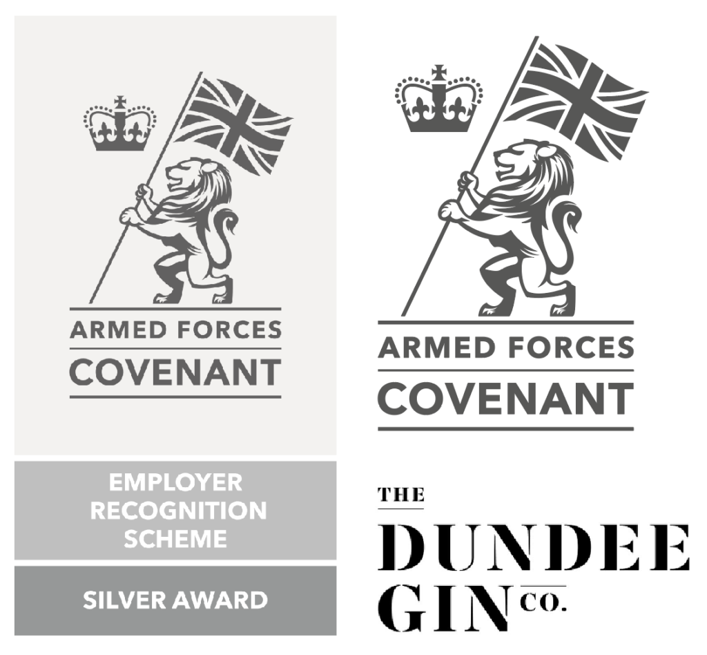 Dundee Gin and ERS logos
