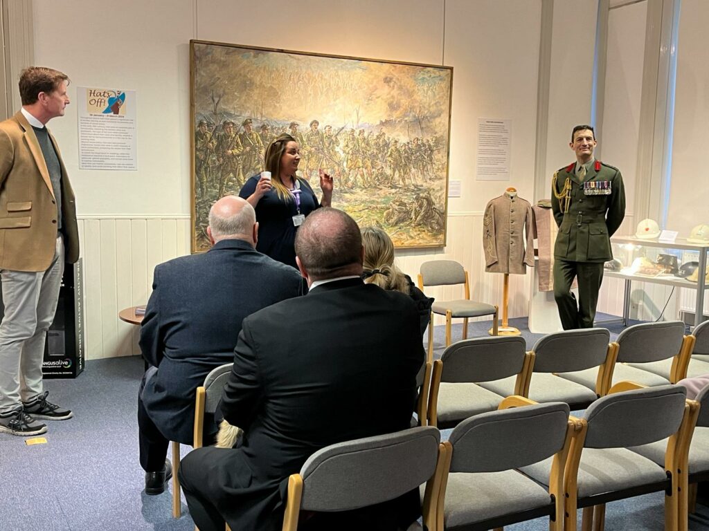 Guests at a Montrose Museum ceremony.