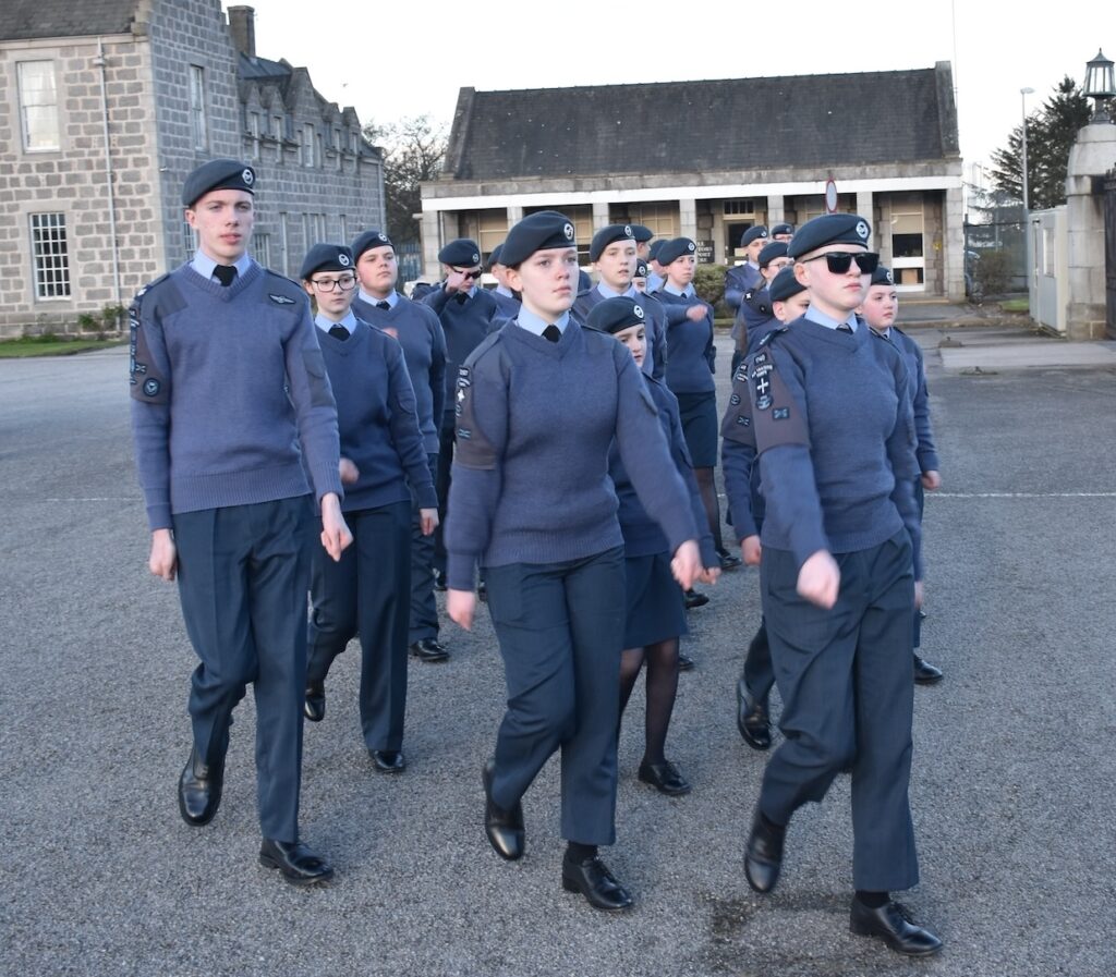 Group of RAF Air Cadets.