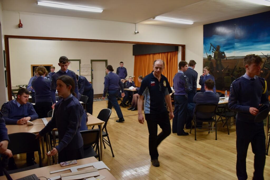 Cadets taking part in STEM activities.