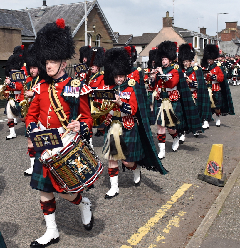 Musicians in Laurencekirk.